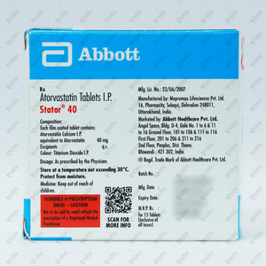 Stator 40mg Tablet 15's