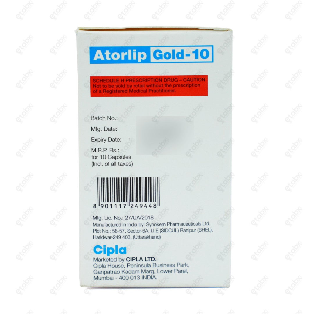 ATORLIP GOLD 10mg Capsule 10's