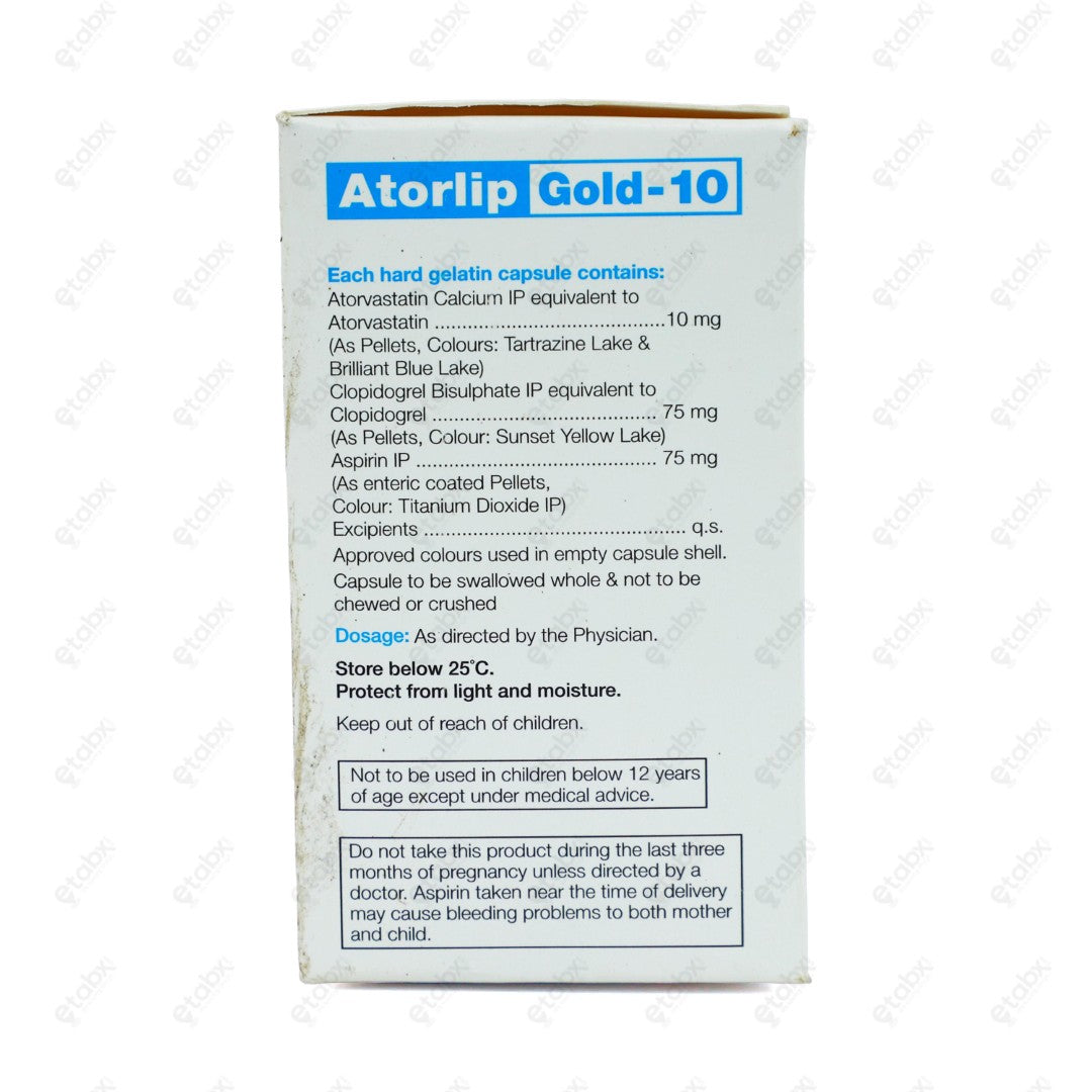 ATORLIP GOLD 10mg Capsule 10's