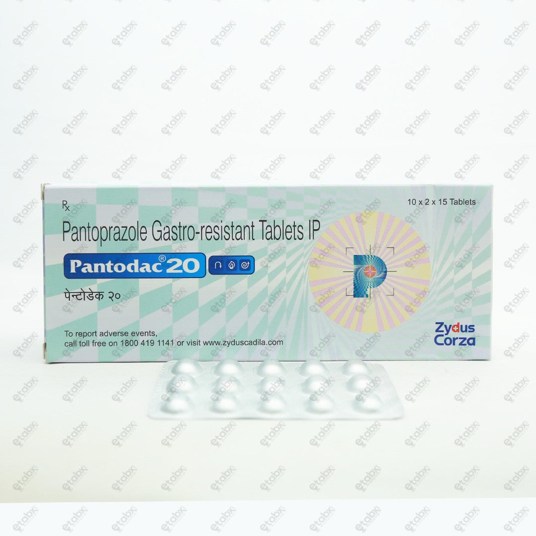 Pantodac 20mg Tablet 15's