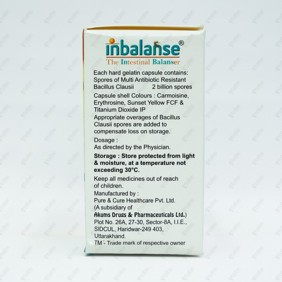 Inbalanse Capsules 10's