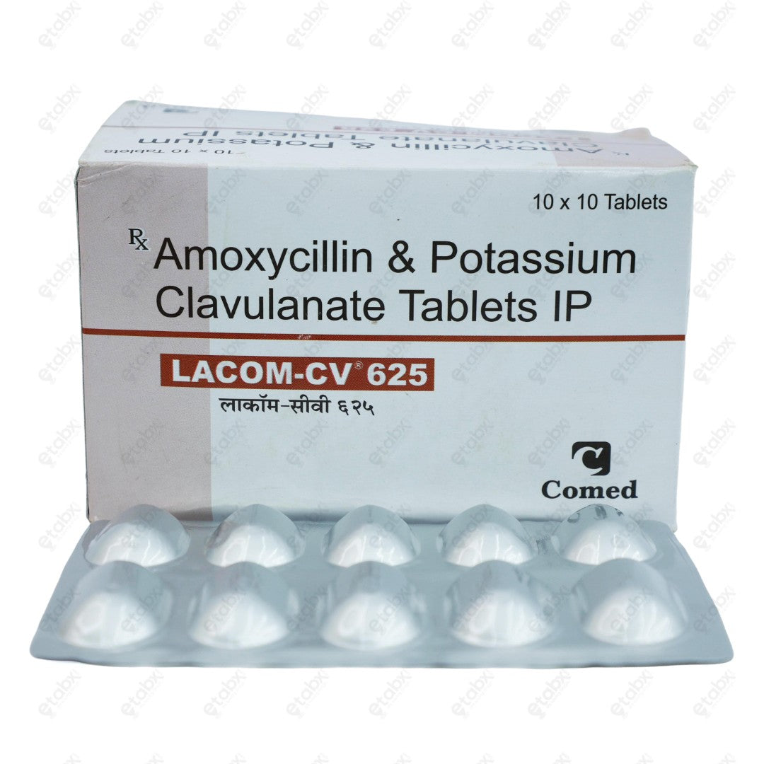 Lacom CV 625mg Tablet 10's
