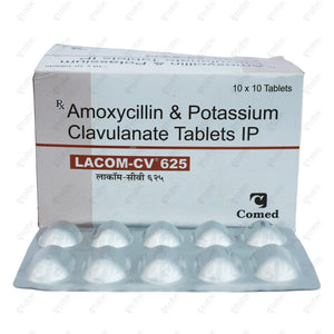 Lacom CV 625mg Tablet 10's