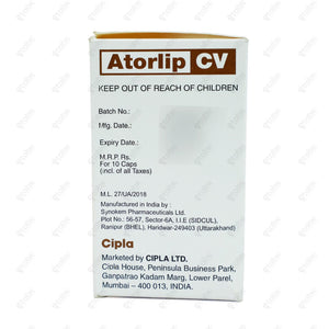 Atorlip CV 10 Capsule 10's