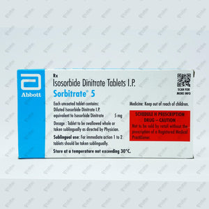 Sorbitrate 5mg Tablet 50's