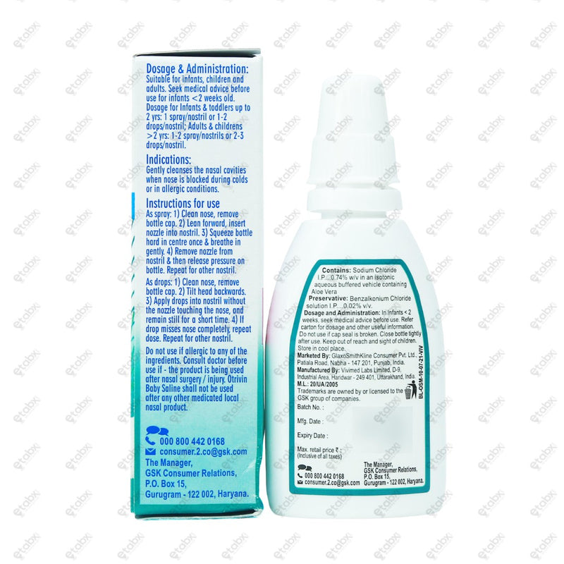 OTRIVIN Baby Saline Nasal Spray 10ml