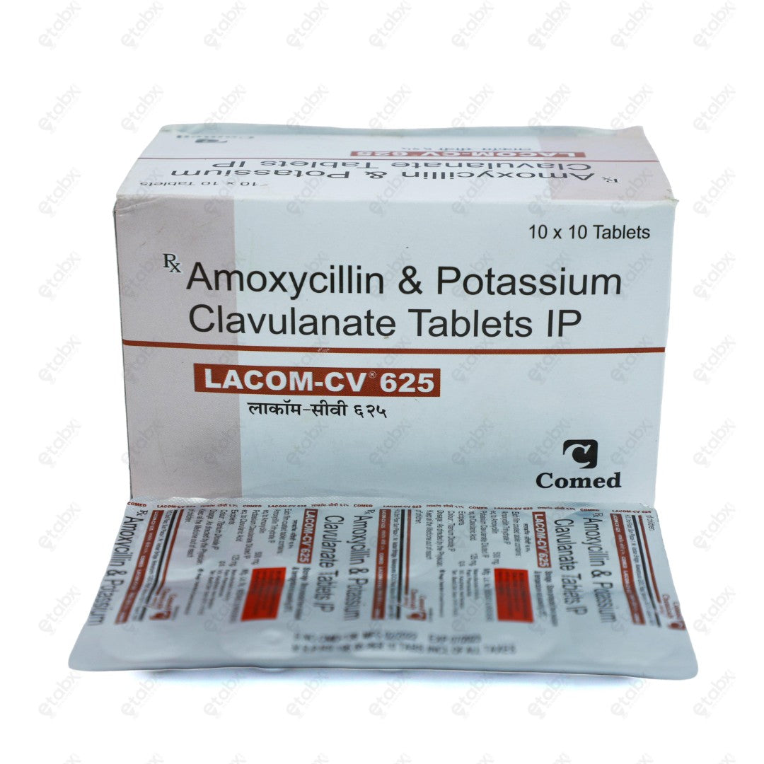 Lacom CV 625mg Tablet 10's