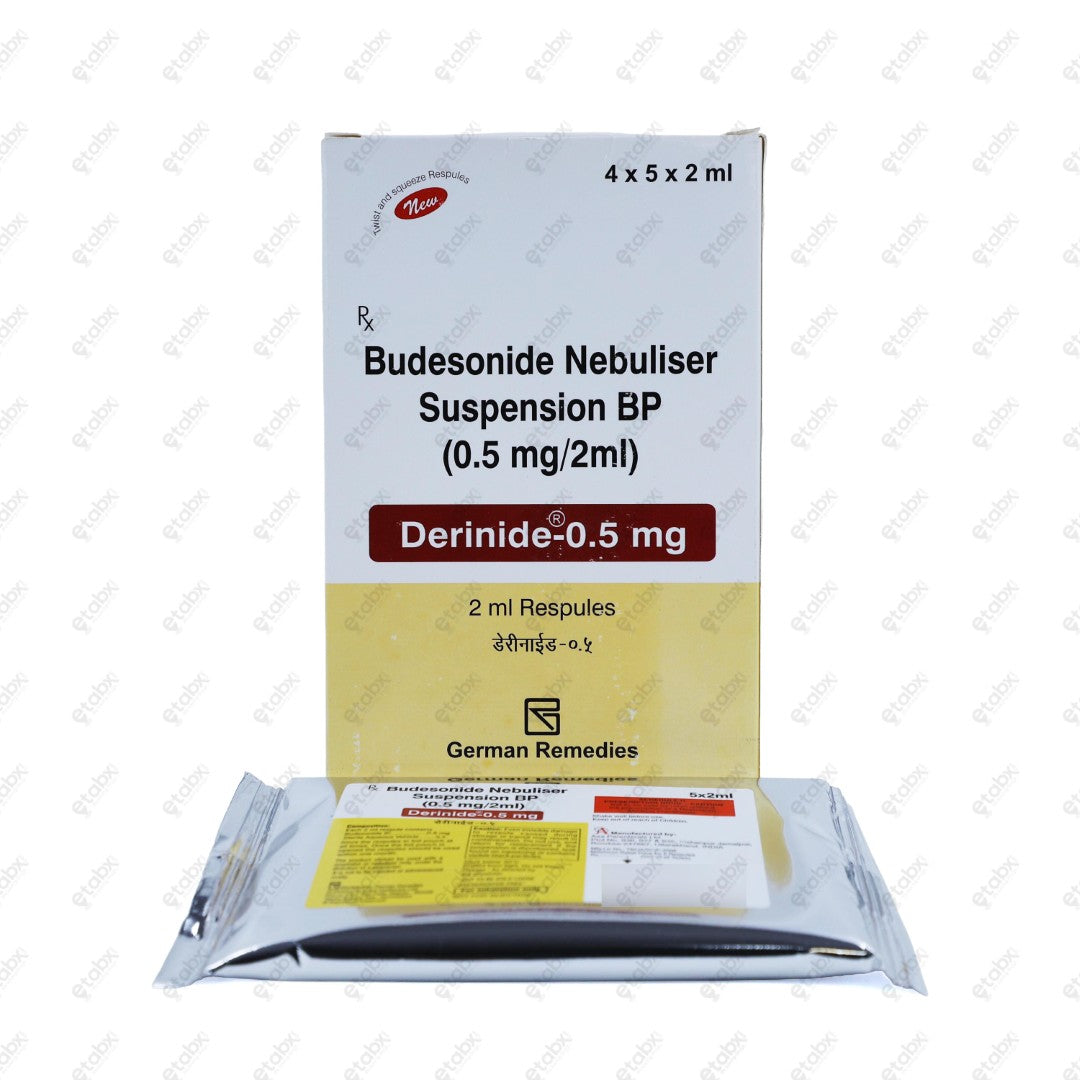 Derinide 0.5mg Respules 5x2ml