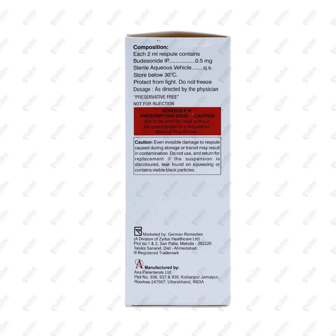 Derinide 0.5mg Respules 5x2ml