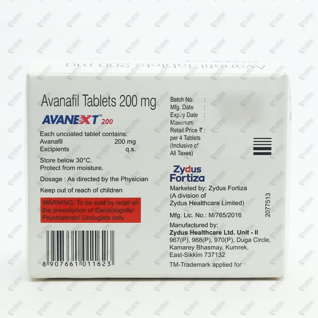 AVANEXT 200mg Tablet 4's