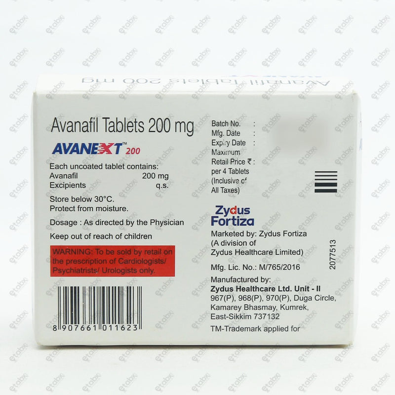AVANEXT 200mg Tablet 4's
