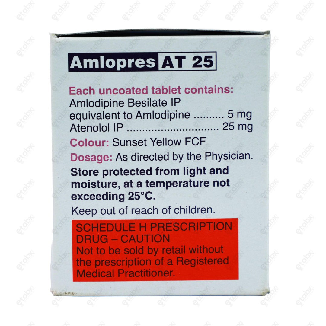 Amlopres AT 25MG Tablet 15's
