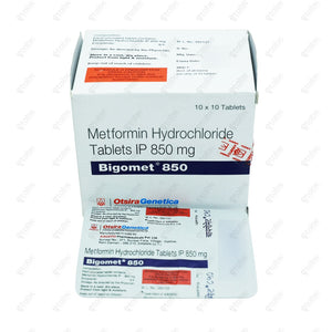 Bigomet 850mg Tablets 10'S