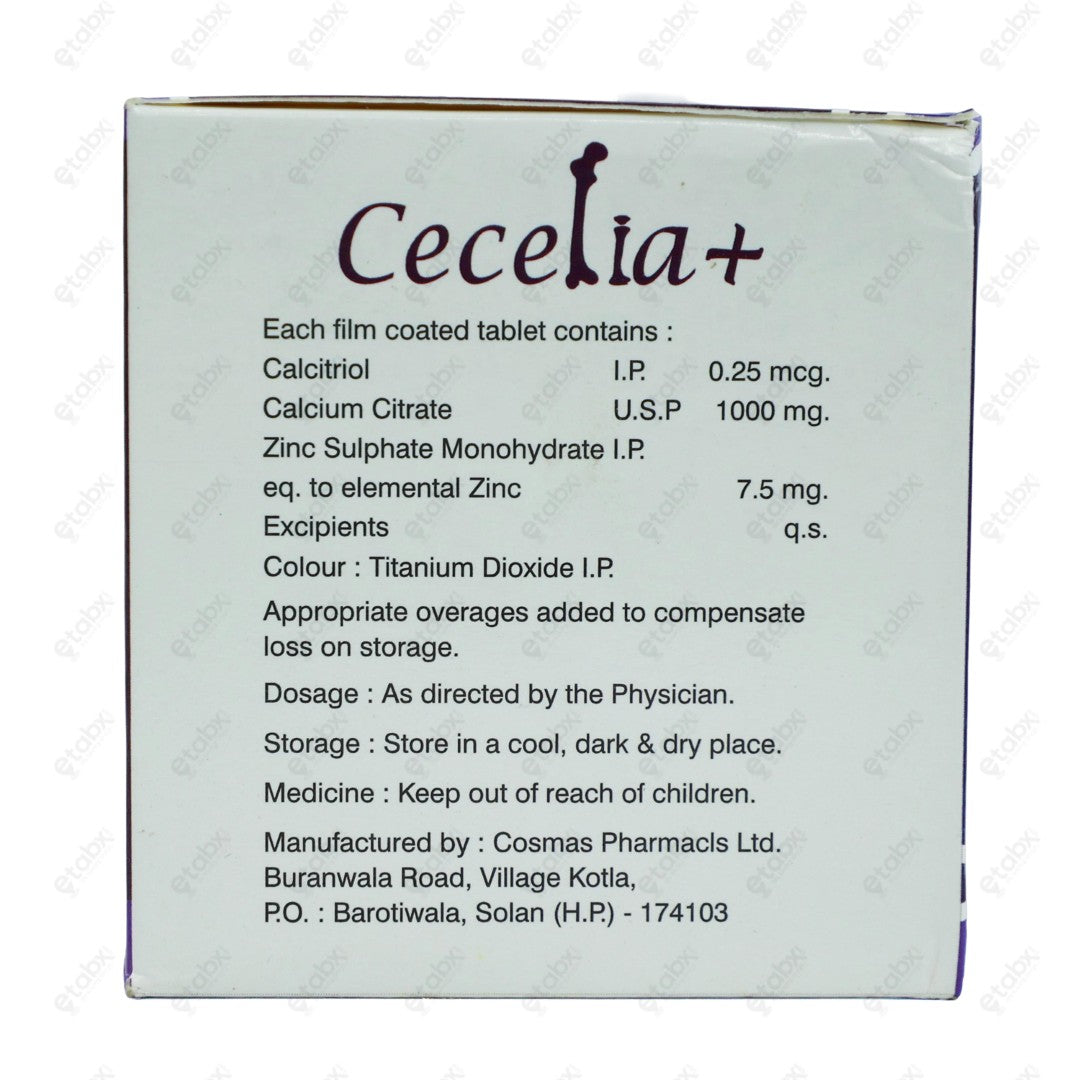 Cecelia Plus Tablet 10's