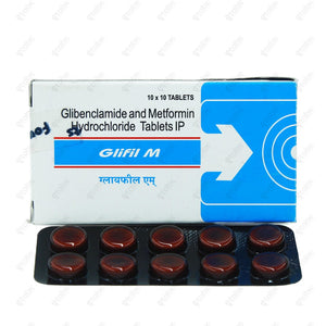 Glifil M Tablet 10's (Glibenclamide+Metformin)