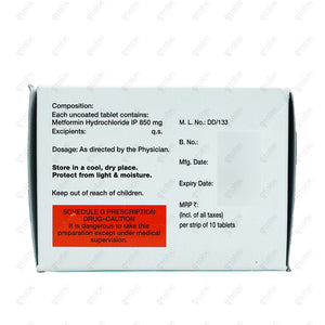 Bigomet 850mg Tablets 10'S