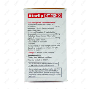 Atorlip Gold 20mg Capsule 10's