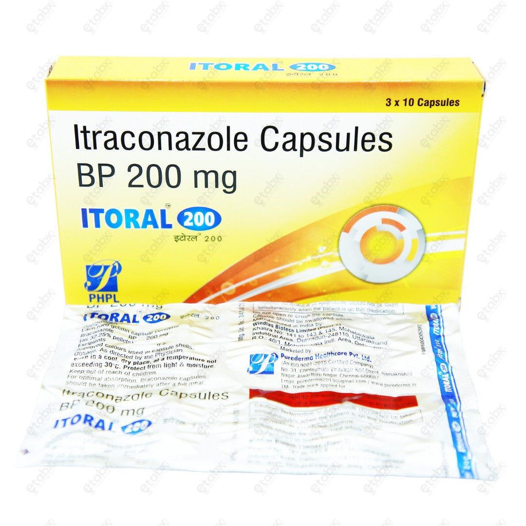 Itoral 200 Capsule 10's