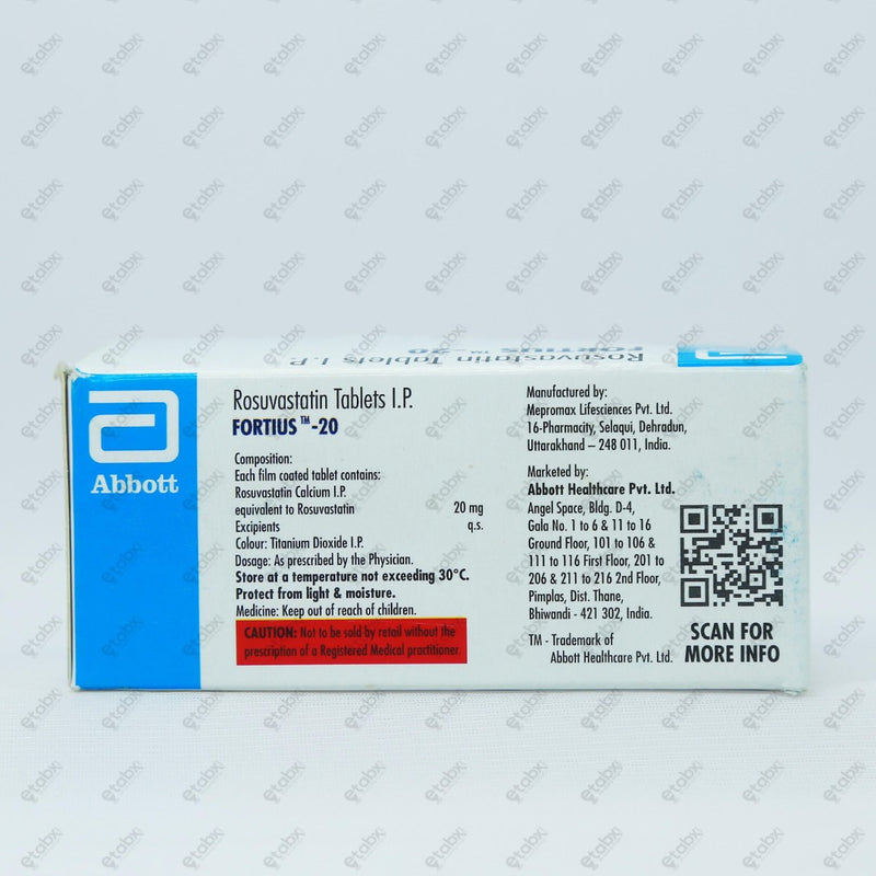 FORTIUS 20MG Tablet 10's