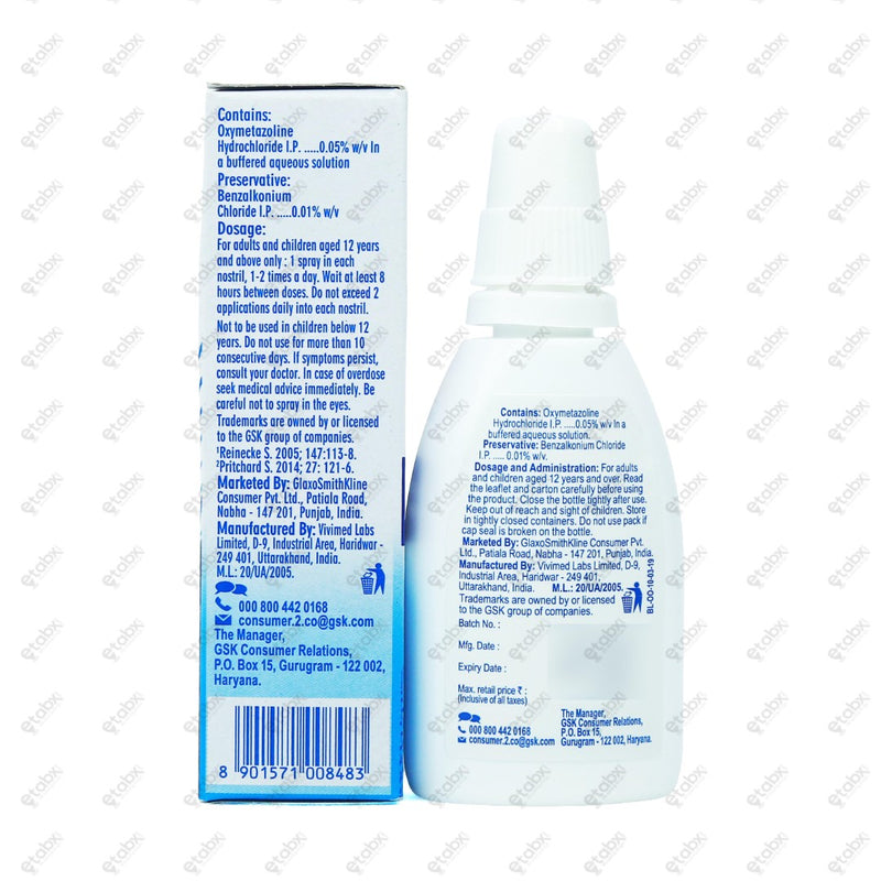 Otrivin Oxy Fast Relief Nasal Spray 10ml