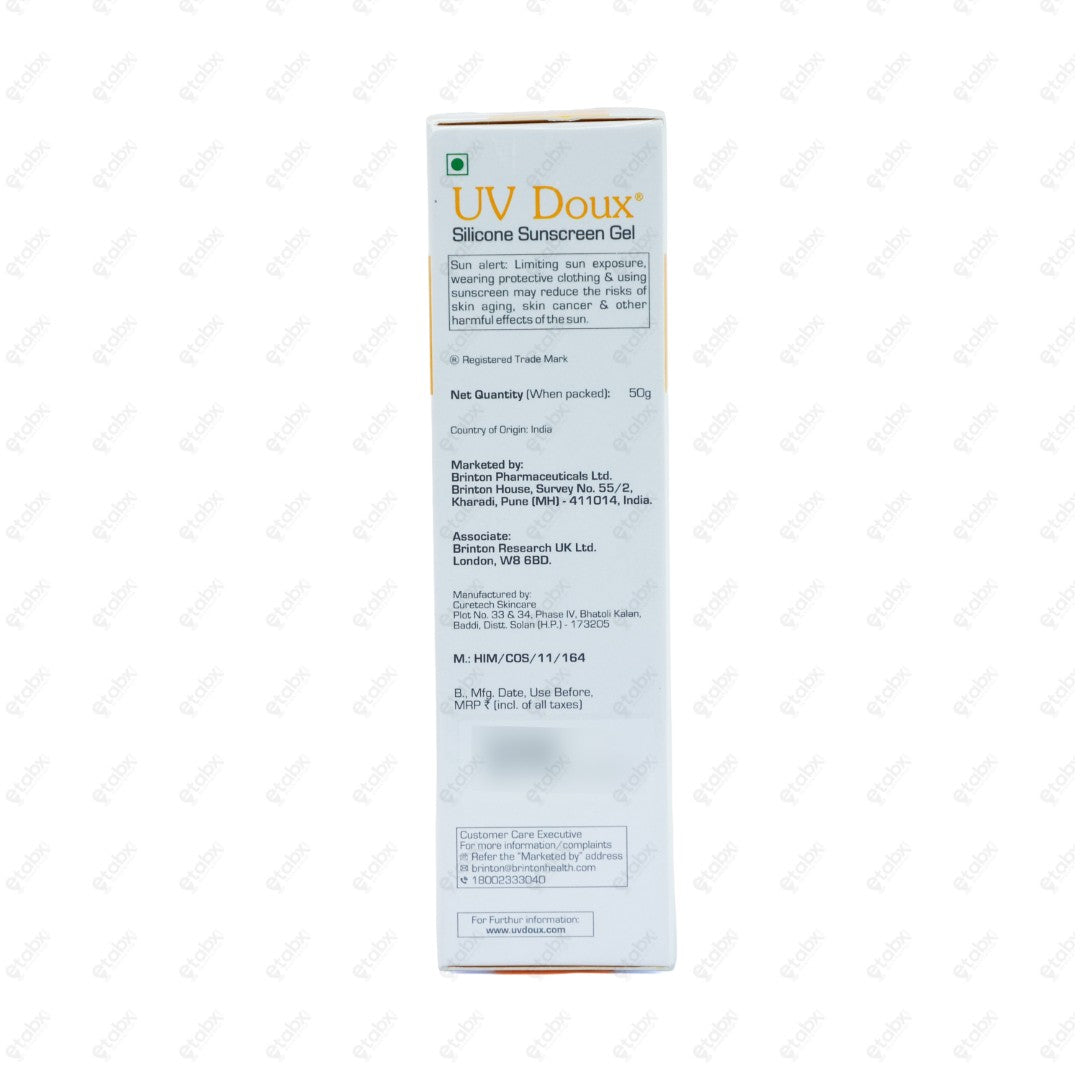 UV Doux Silicone Sunscreen Gel SPF 50 PA+++ 50gm