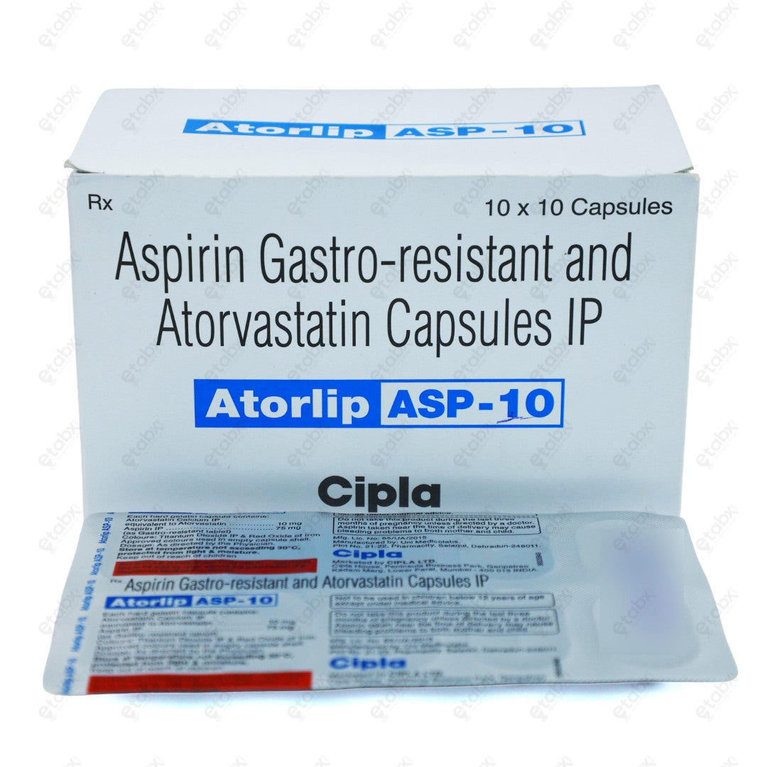 Atorlip ASP 10 Capsule 10's