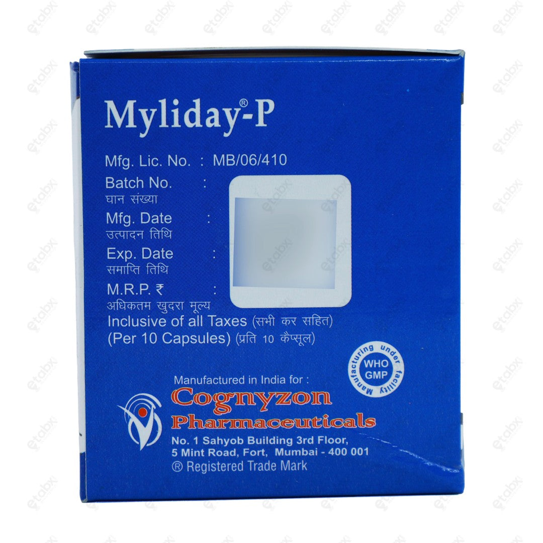 Myliday P Capsules 10's
