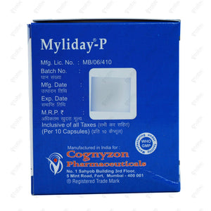 Myliday P Capsules 10's