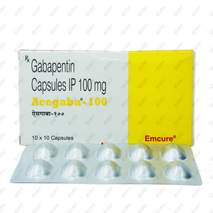 ACEGABA 100 Capsules 10's
