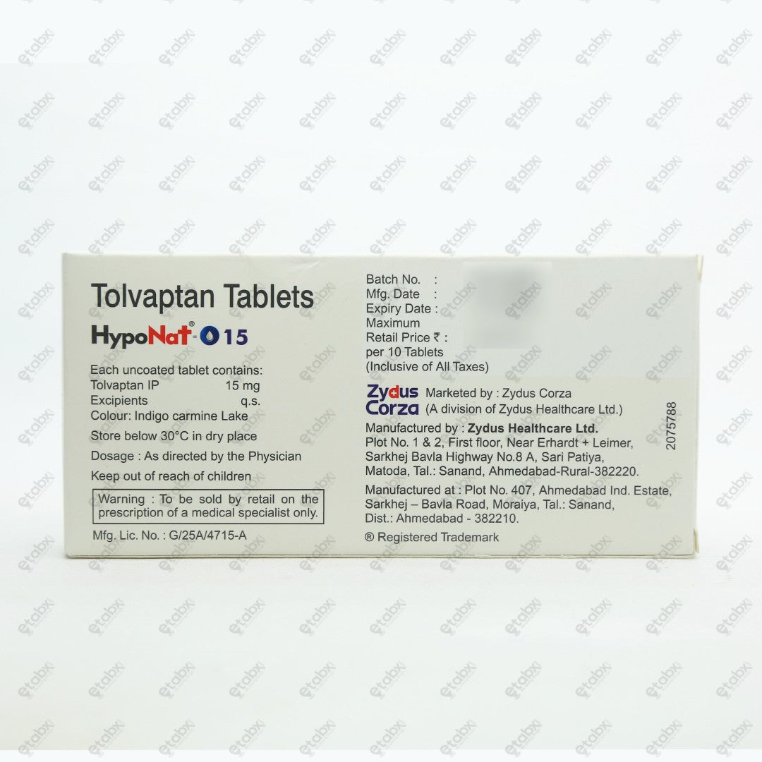 Hyponat O 15 Tablet 10's