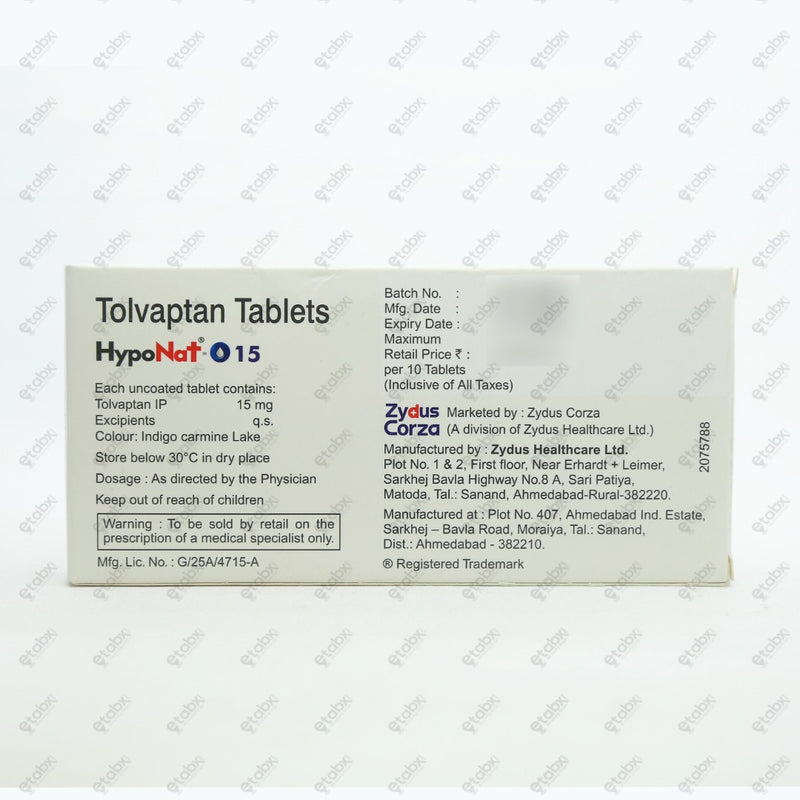Hyponat O 15 Tablet 10's