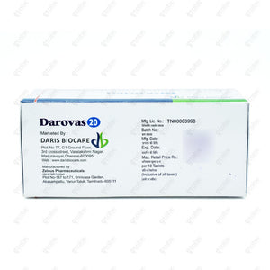 DAROVAS 20mg Tablet 10's