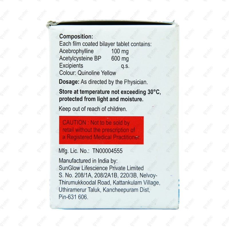 ABROZAC 100/600MG Tablet 10'S