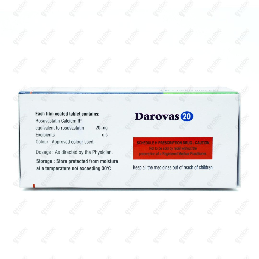 DAROVAS 20mg Tablet 10's
