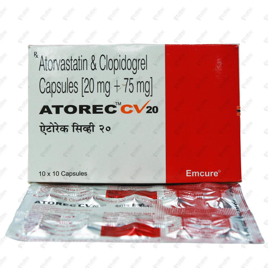 Atorec CV 20mg Capsule 10's