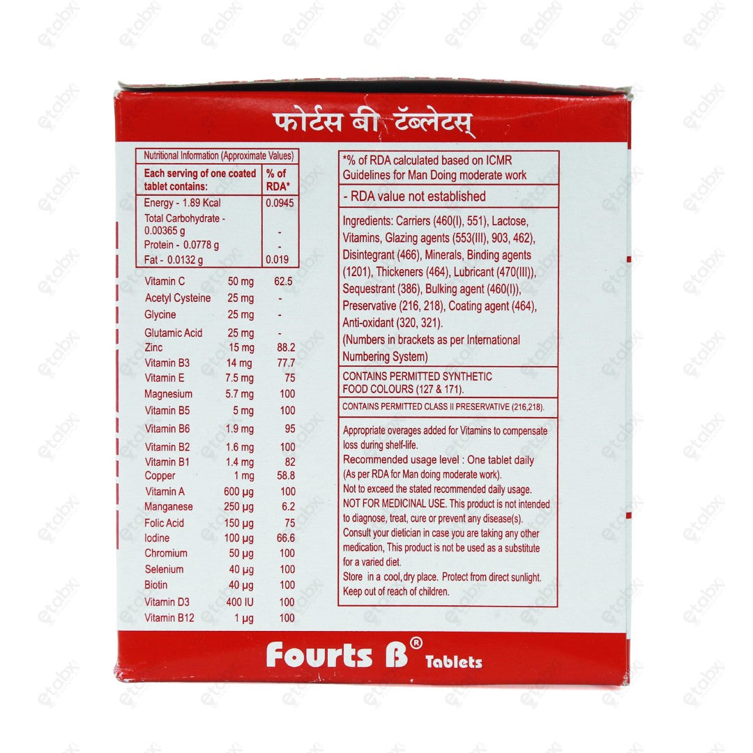 Fourts B Tablets 15's