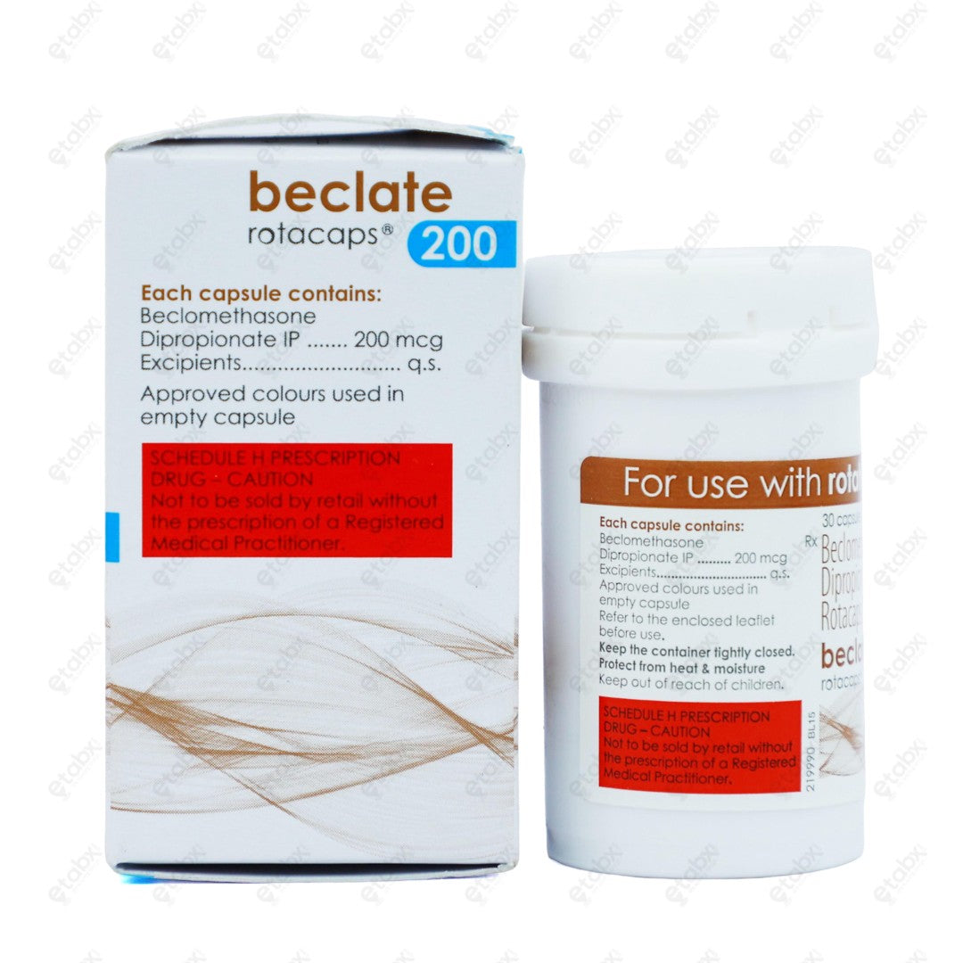 Beclate 200 Rotacaps capsule 30's