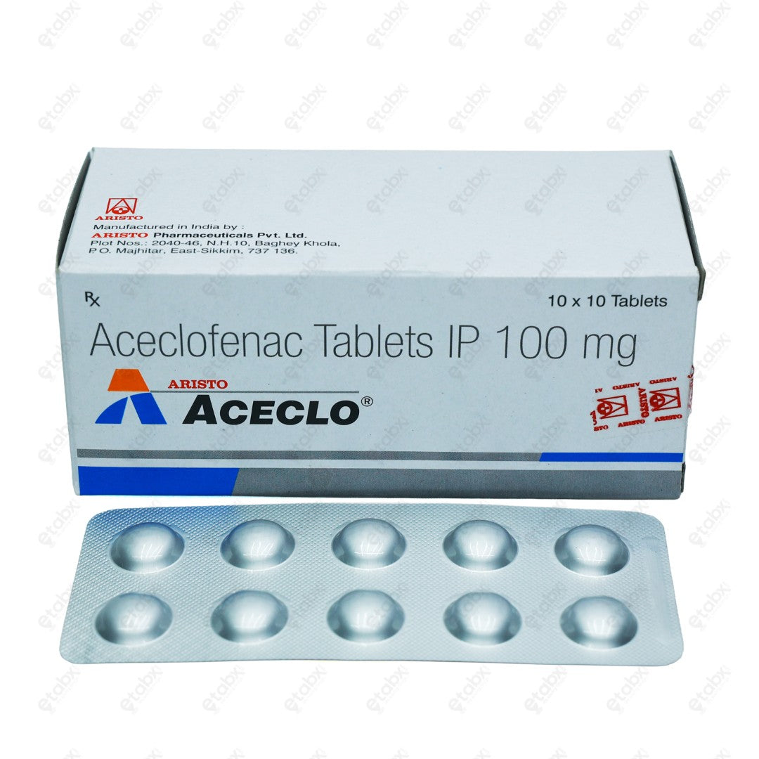 Aceclo 100mg Tablet 10's