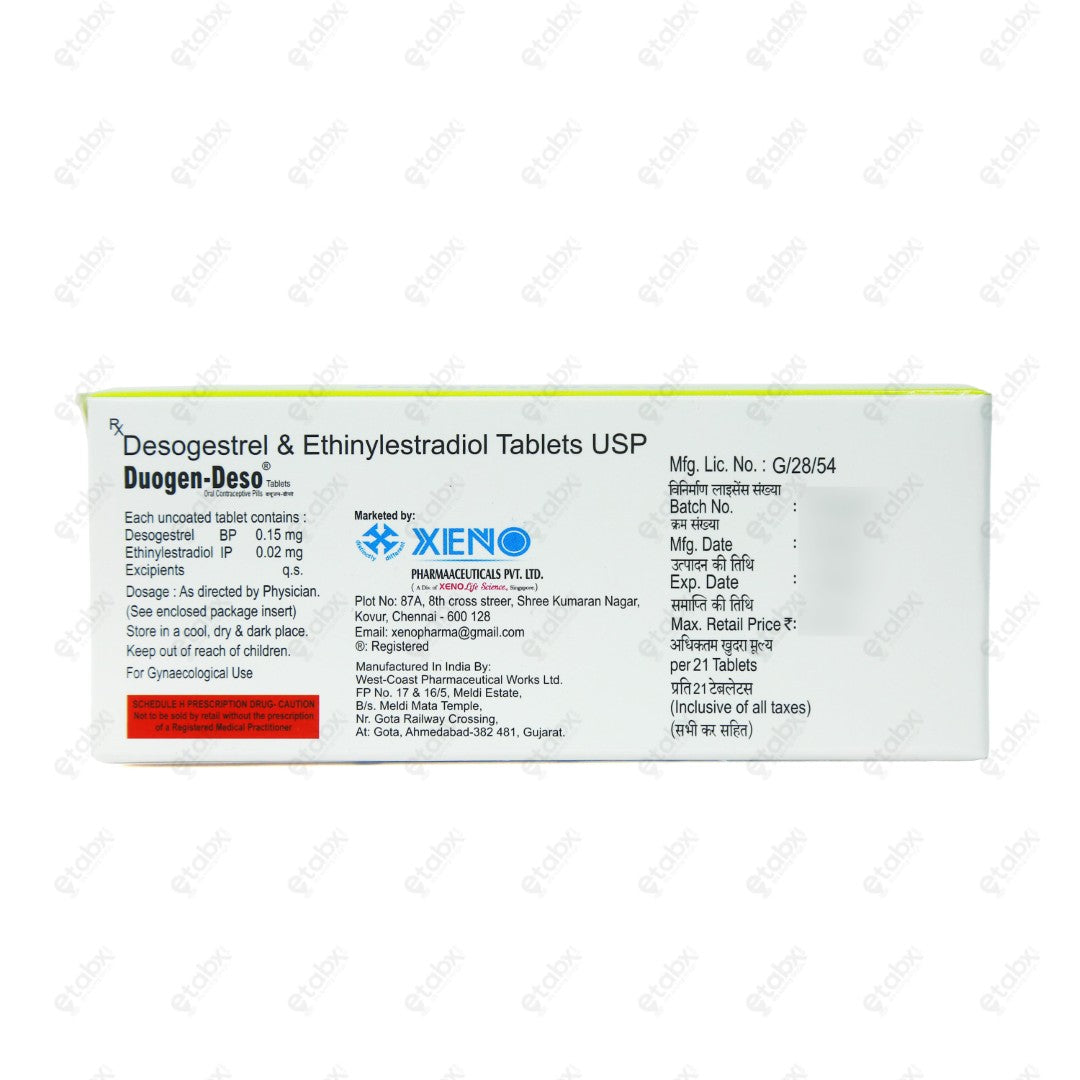 Duogen Deso Tablet 21's
