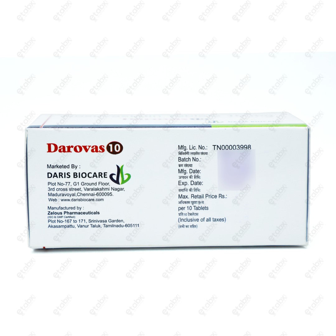 DAROVAS 10mg Tablet 10's