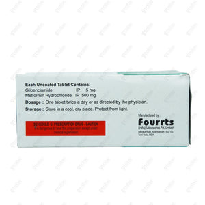 Glifil M Forte Tablet 10's (Glibenclamide+Metformin)