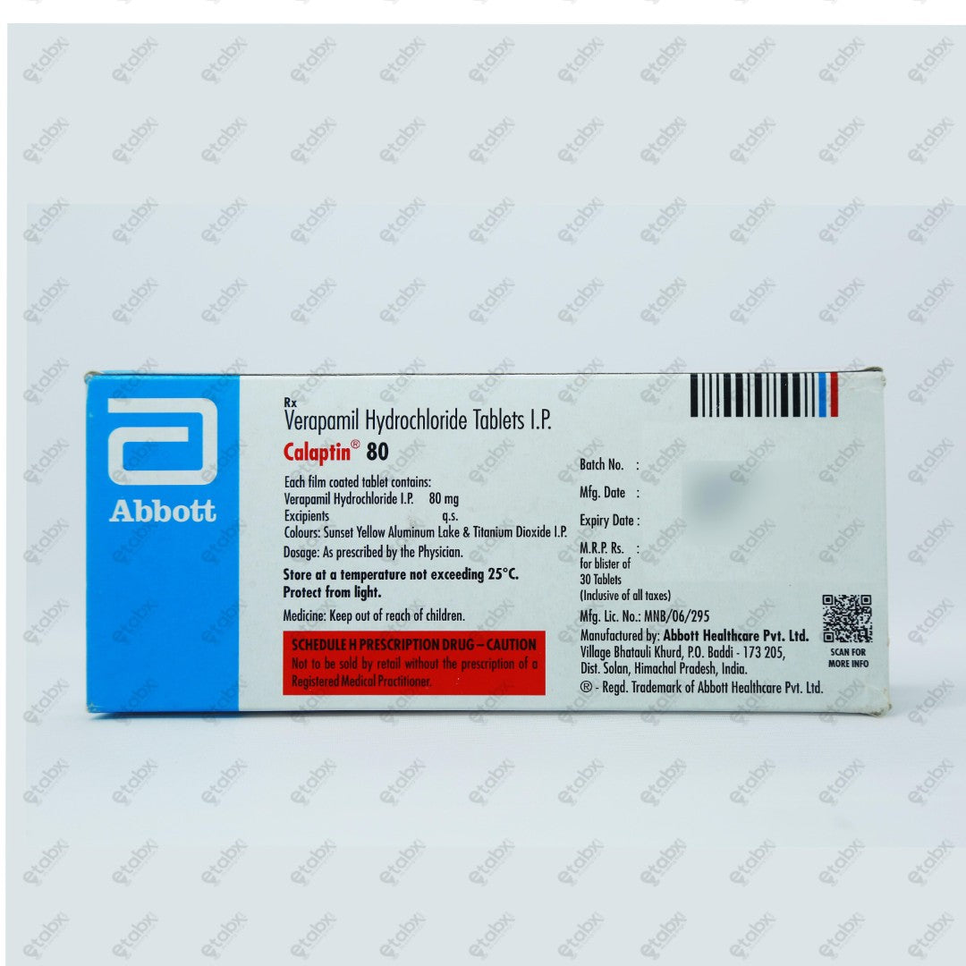 Calaptin 80mg Tablets 30's