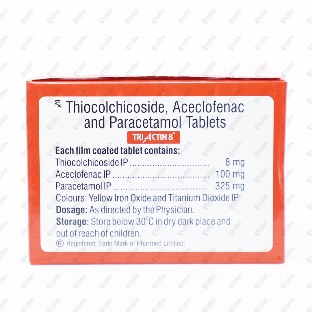 Triactin 8mg Tablet 10's