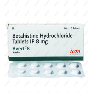Bvert 8mg Tablet 10's
