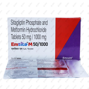 Emsita M 50/1000 Tablet 10's