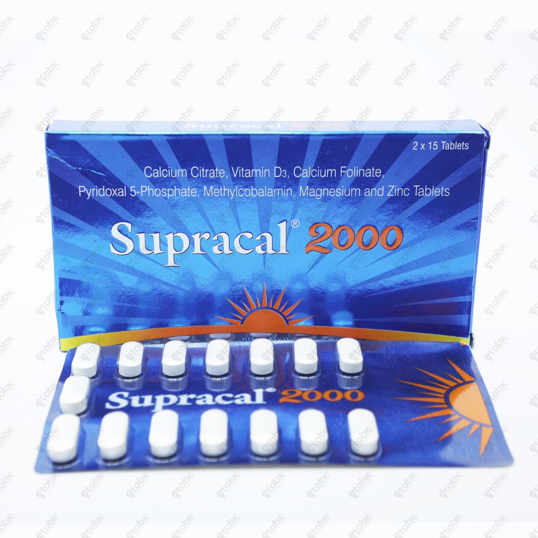SUPRACAL 2000mg Tablet 15's