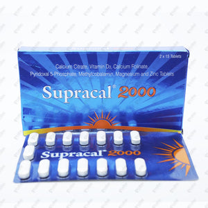 SUPRACAL 2000mg Tablet 15's
