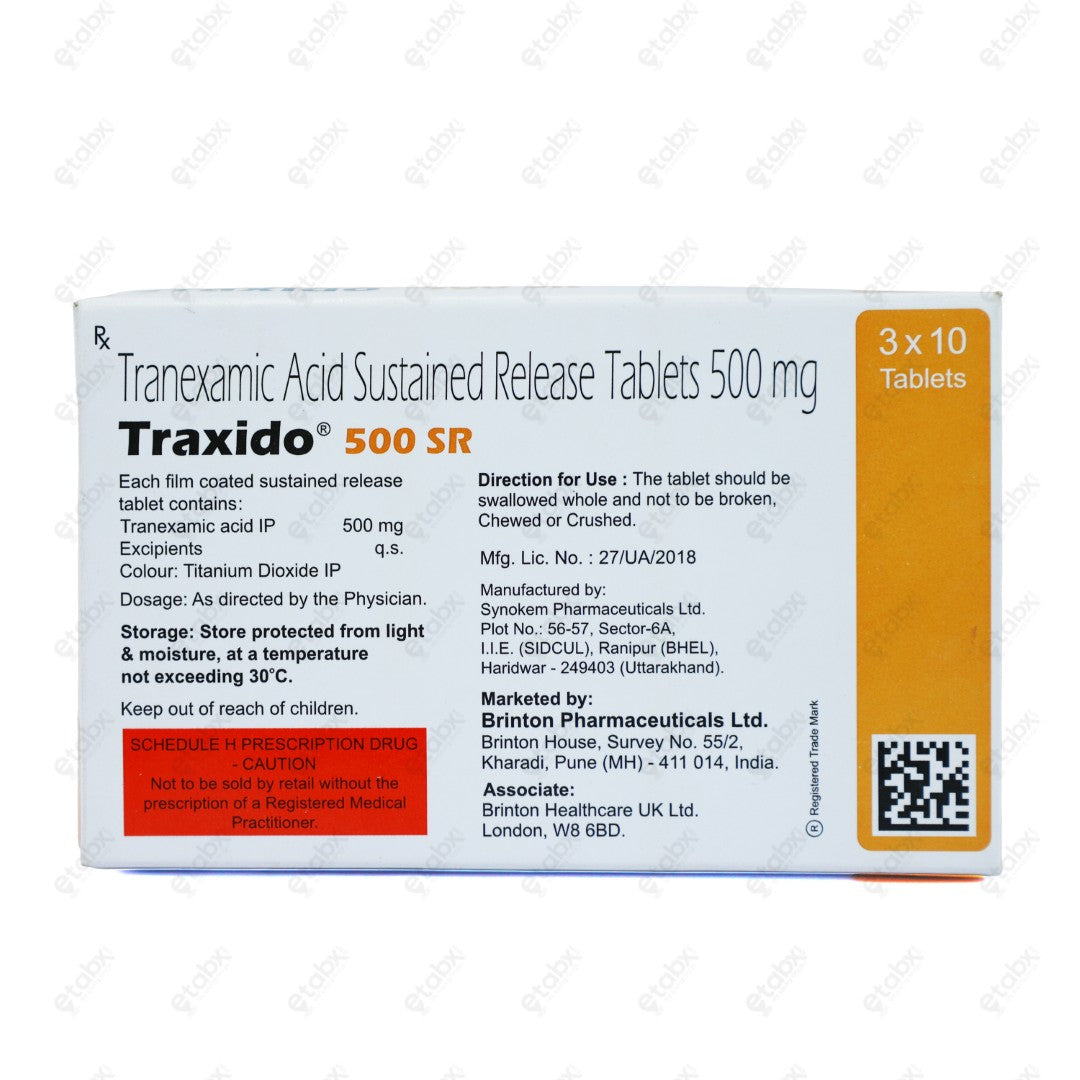 Traxido 500 SR Tablet 10's