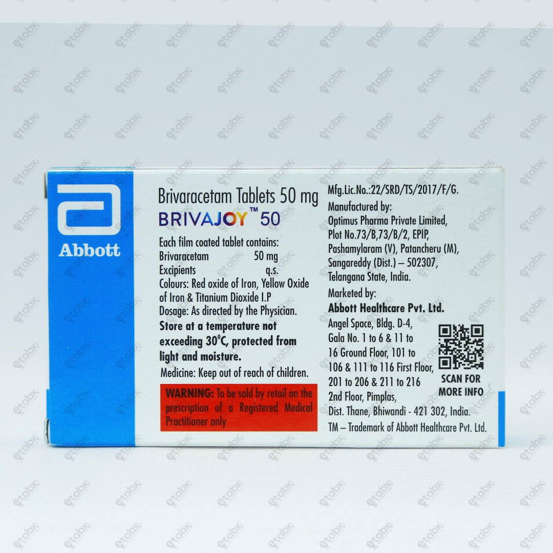 BRIVAJOY 50MG TAB 14's