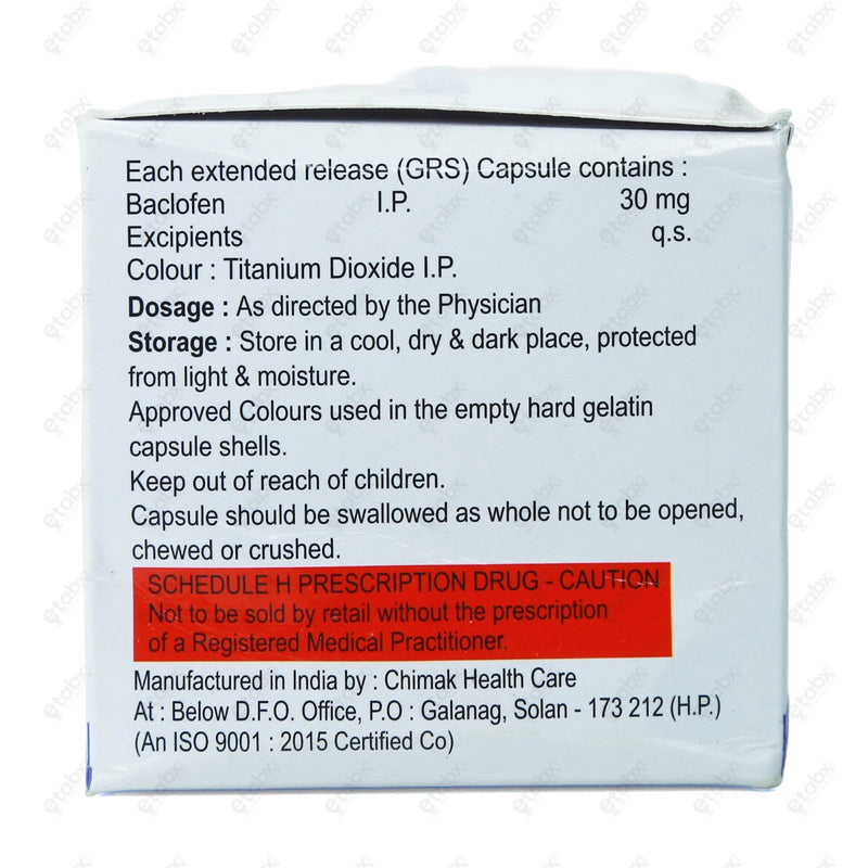 BACFEN XL 30mg Tablet 10's